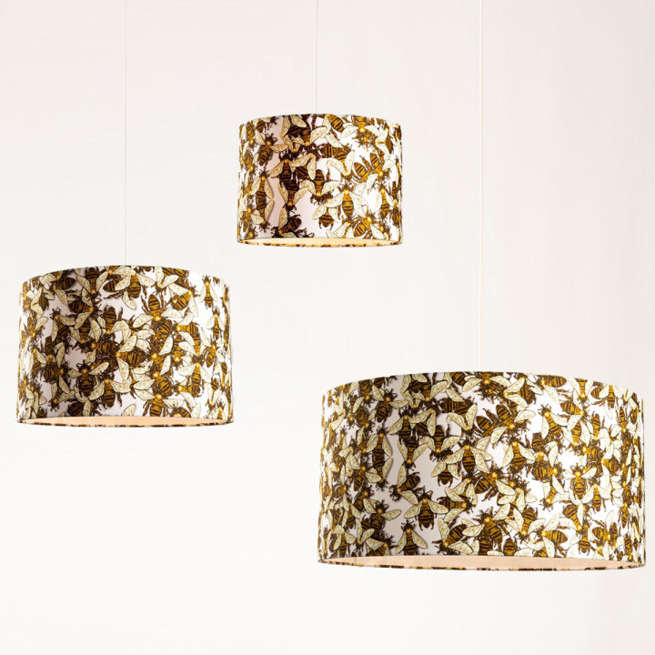Wild Honey Bee Lampshade