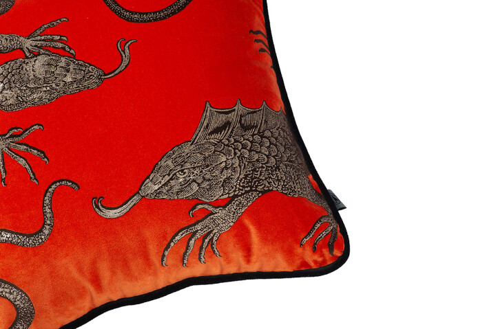 Lizards Velvet Cushion / image 3