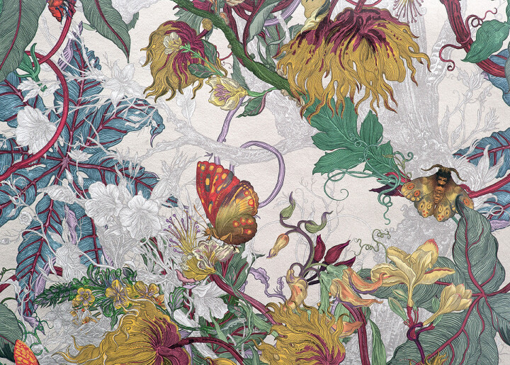 XL Jungle Modular Wallpaper Panels: Gossypium / image 2