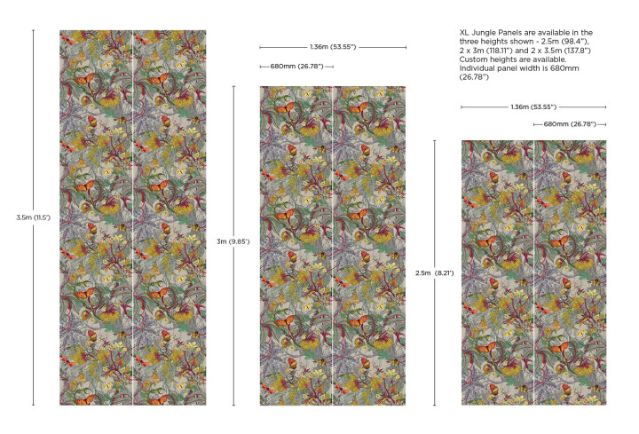 XL Jungle Modular Wallpaper Panels: Gossypium / image 6