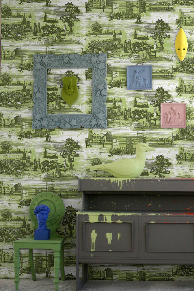 Glasgow Toile Wallpaper / image 3