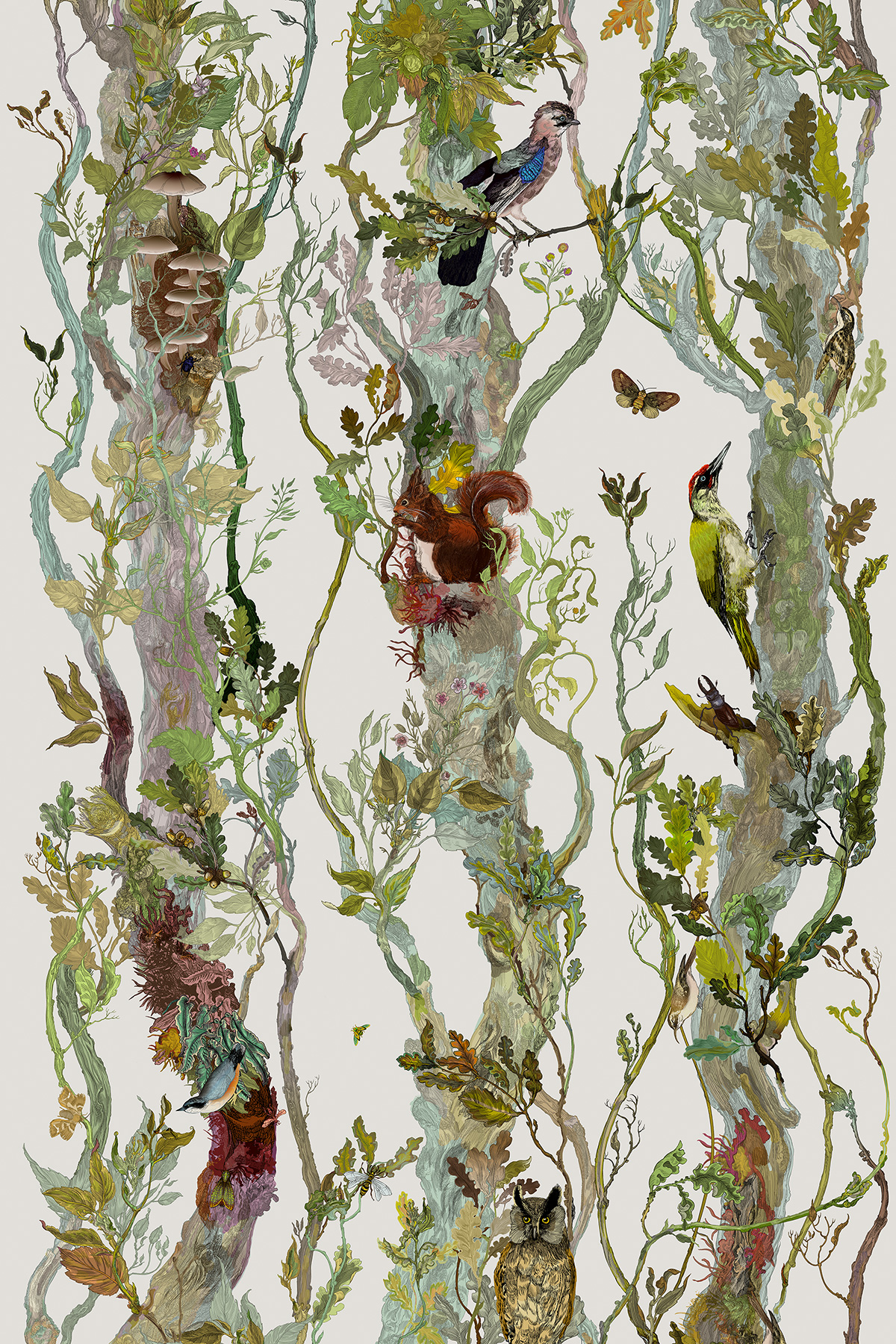 Indie Wood Cotton Linen Fabric / image 1