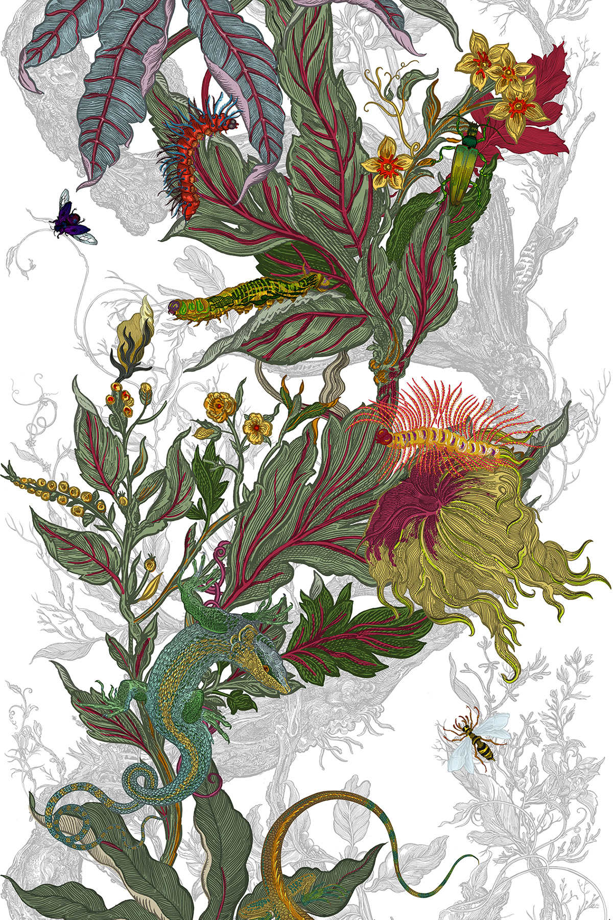 Indie Jungle Performance Fabric