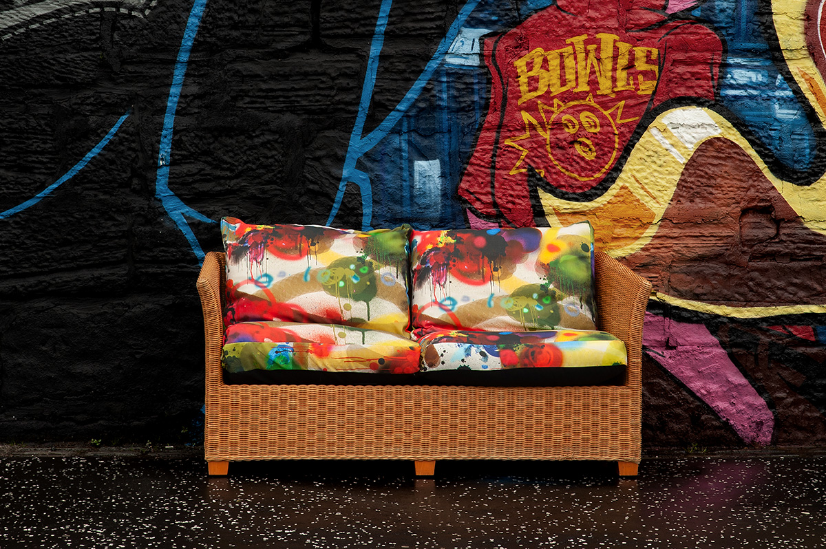 Graffiti All Over Performance Fabric / image 2