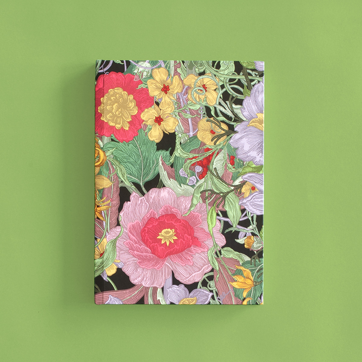 Berkeley Blooms Midnight A5 Notebook