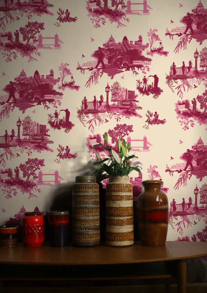 London Toile Wallpaper / image 3