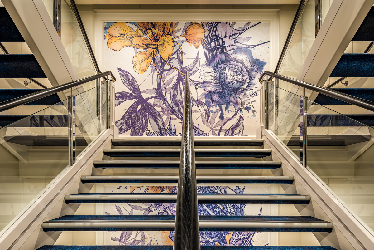 Saga Cruises: Bespoke Floral Trail for The Spirit of Adventure