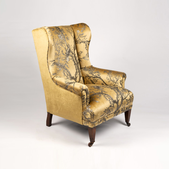 Golden Oriole Velvet Wingback