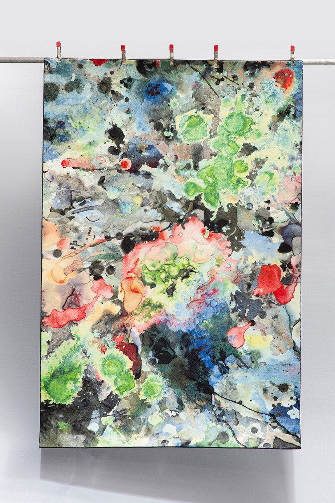 Kaleido Splatt Art Rug