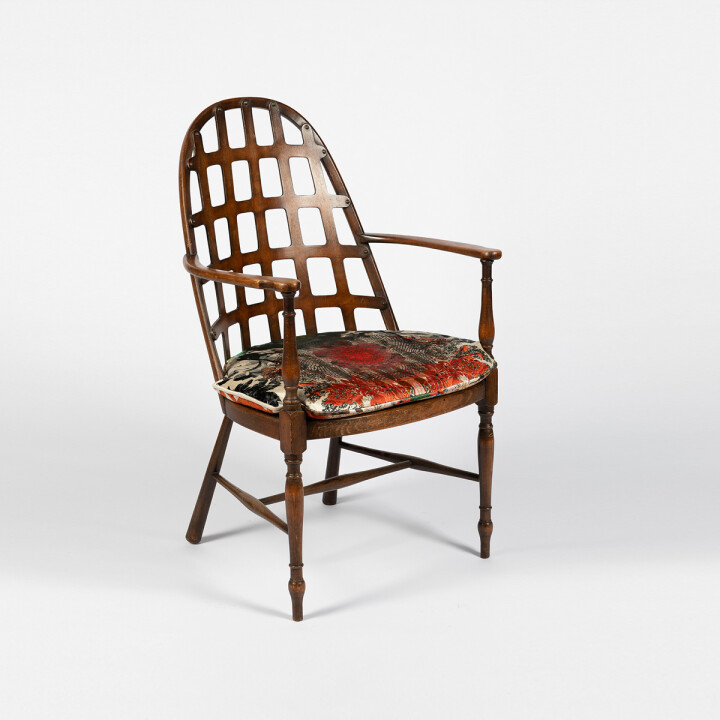 Totem Damask Wooden Lattice Chair