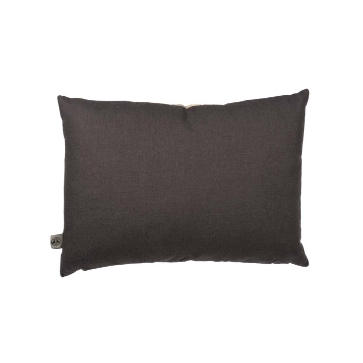 Moth Noir Linen Cushion / image 2