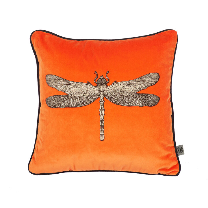 Dragonfly Velvet Cushion