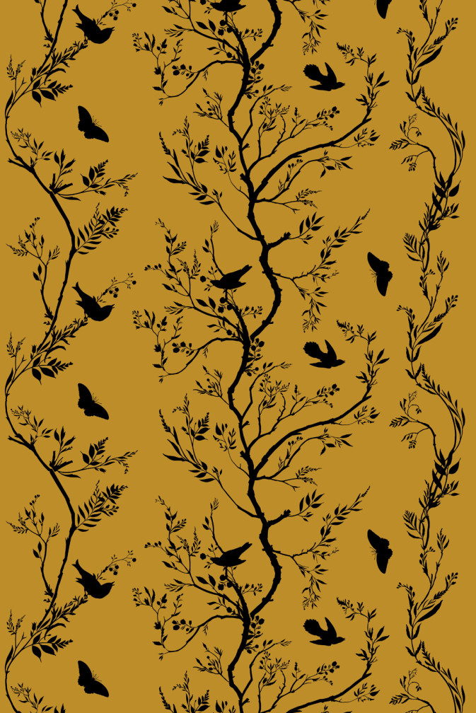 Birdbranch Stripe Velvet Fabric