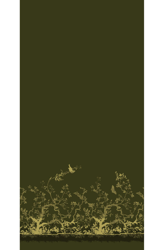 Birdbranch Velvet Panel Fabric