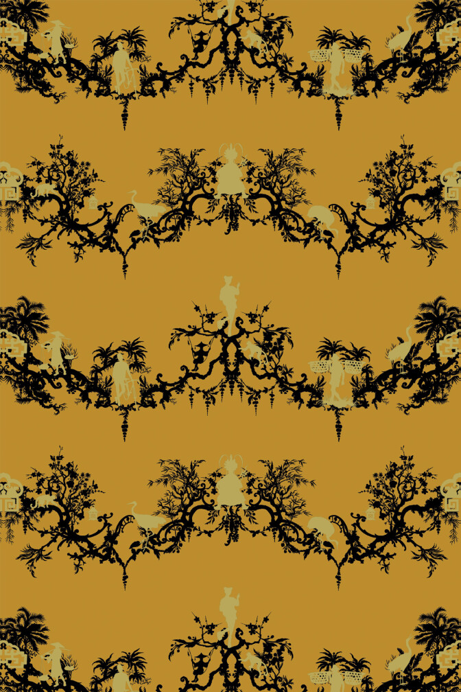 Shuiping De Pillement Velvet Fabric / image 1