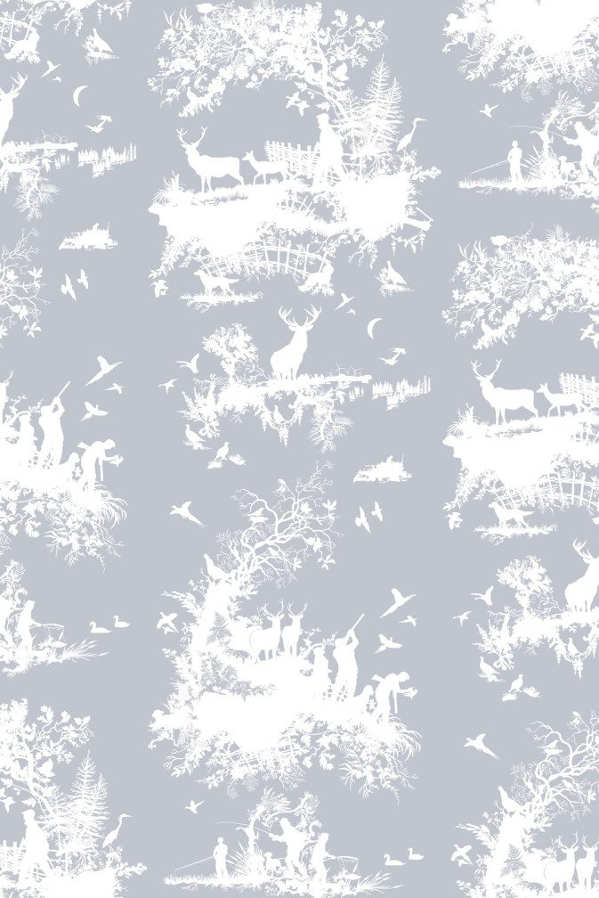 Hunting Toile Wallpaper / image 1