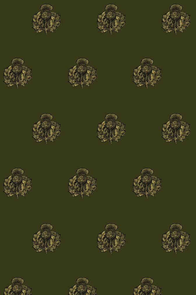 Little Thistle Velvet Fabric / image 1