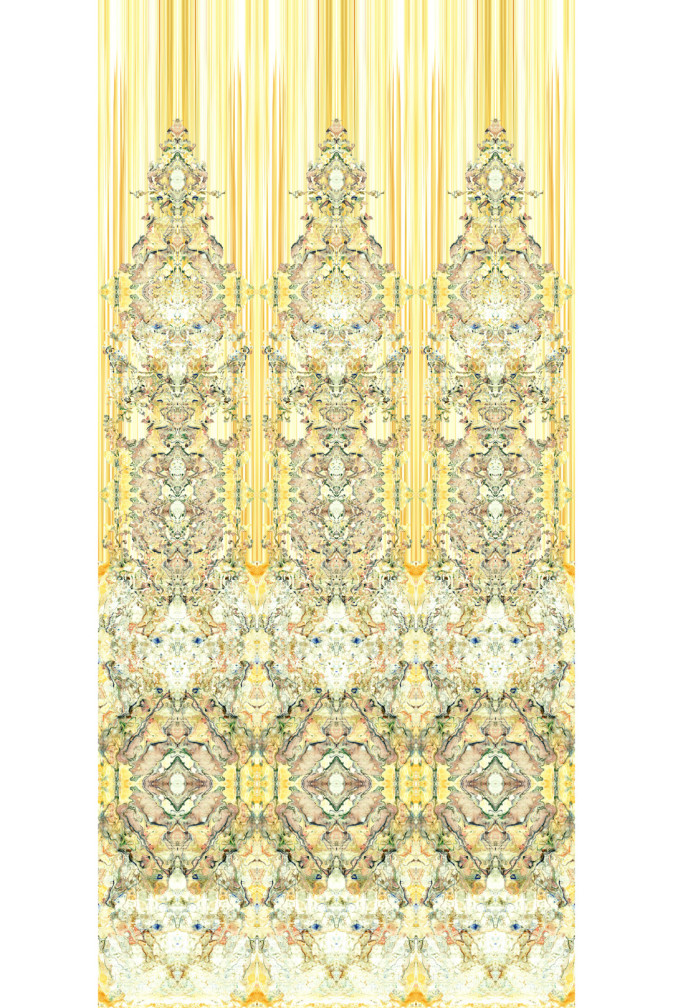 Marble Damask Wallpaper Panels