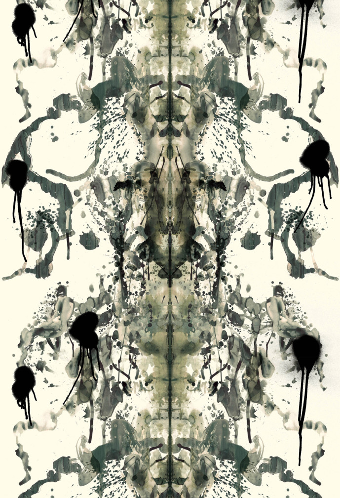 Rorschach Velvet Fabric