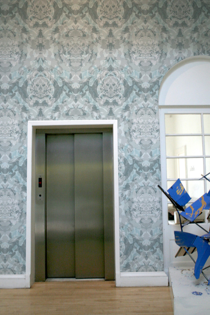 Skull Damask Superwide Wallpaper / image 2