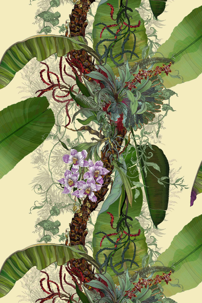 Topical Tropical Superwide Wallpaper