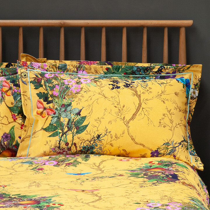 Bloomsbury Garden Cadmium Oxford Pillowcase Set
