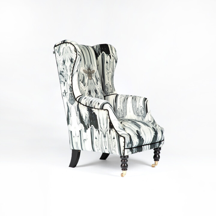 Marble Gum Tall Wingback
